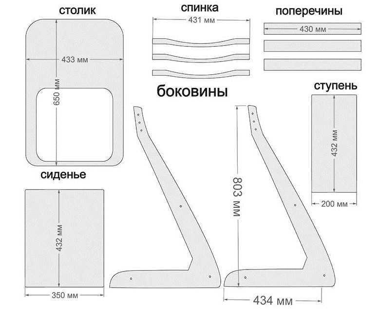 Алгоритм изготовления разных моделей стульев из фанеры своими руками 39 - ДиванеТТо