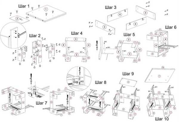 Алгоритм сборки стола-трансформера своими руками, советы мастерам 19 - ДиванеТТо