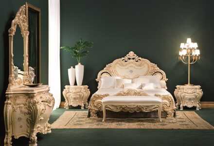 Аристократическая роскошь кроватей в стиле барокко, особенности дизайна 59 - ДиванеТТо