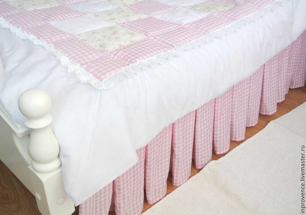 Подзор юбка для кровати в детскую комнату для девочки