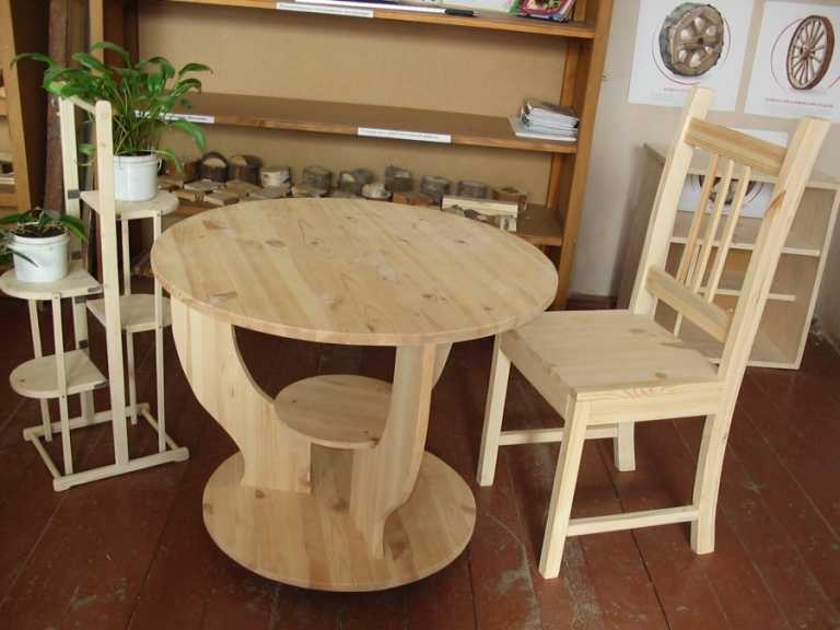Этапы изготовления круглого стола своими руками, полезные лайфхаки 11 - ДиванеТТо