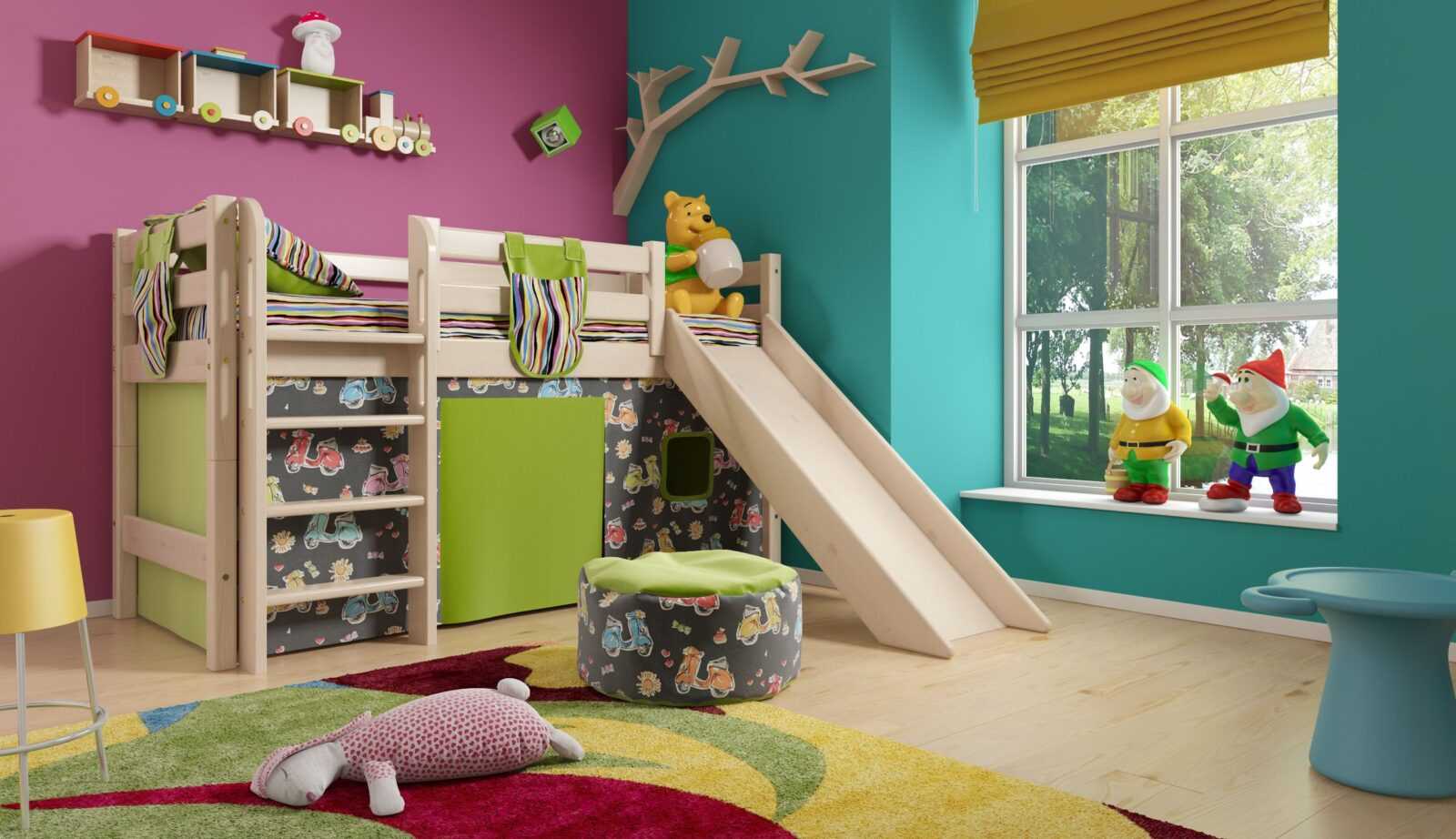 Функциональная кровать-чердак для детей, разновидности конструкций 15 - ДиванеТТо