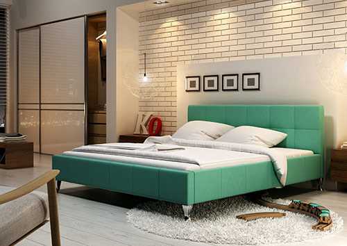 Зеленая кровать