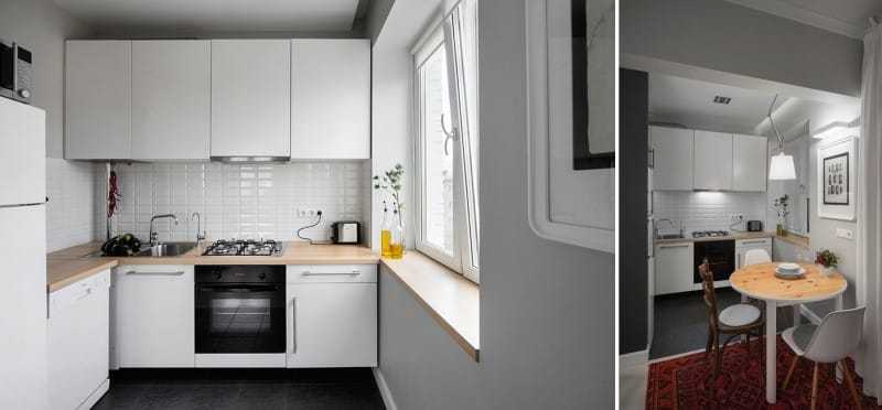 Практичный кухонный гарнитур в современном стиле минимализм