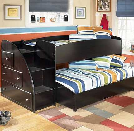 Идея двухъярусной кровати для подростков