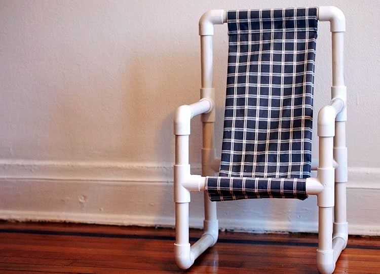 Кресло из водопроводных труб