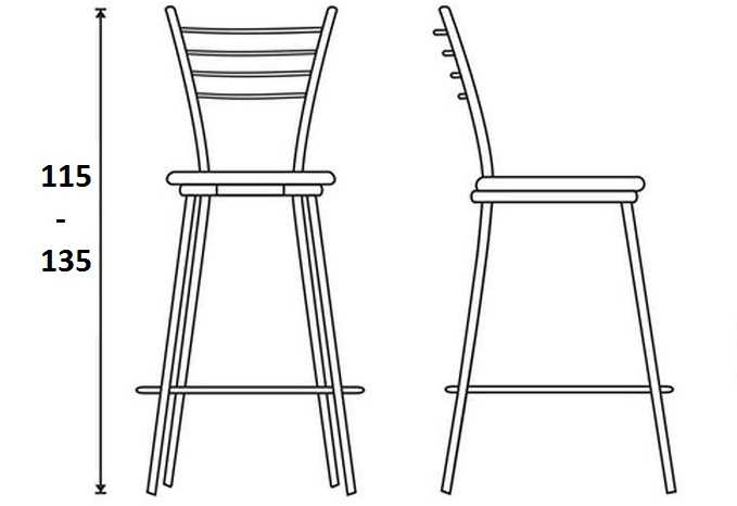 Как определить высоту барного стула, разновидности моделей 3 - ДиванеТТо