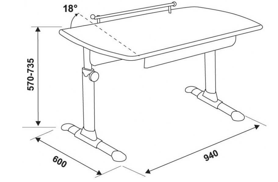 Как подобрать размер письменного стола для ребенка и взрослого 21 - ДиванеТТо