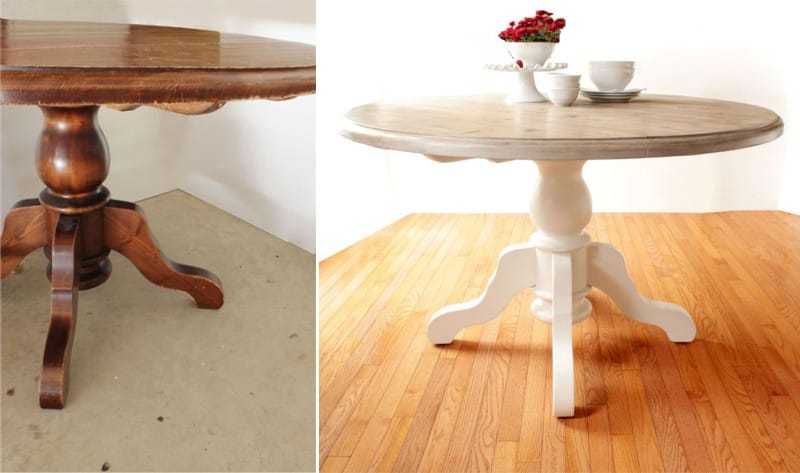 Как провести реставрацию стола в домашних условиях, идеи декора 19 - ДиванеТТо
