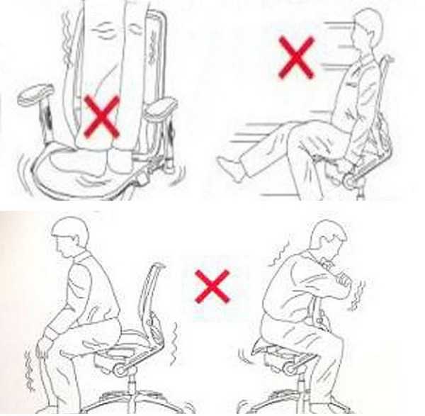 Правила эксплуатации кресла