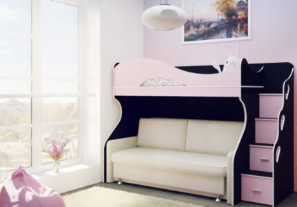 Какие бывают двухъярусные кровати с диваном, чем обусловлена их популярность 133 - ДиванеТТо