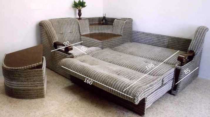 Какие бывают размеры у углового дивана, механизмы трансформации 9 - ДиванеТТо