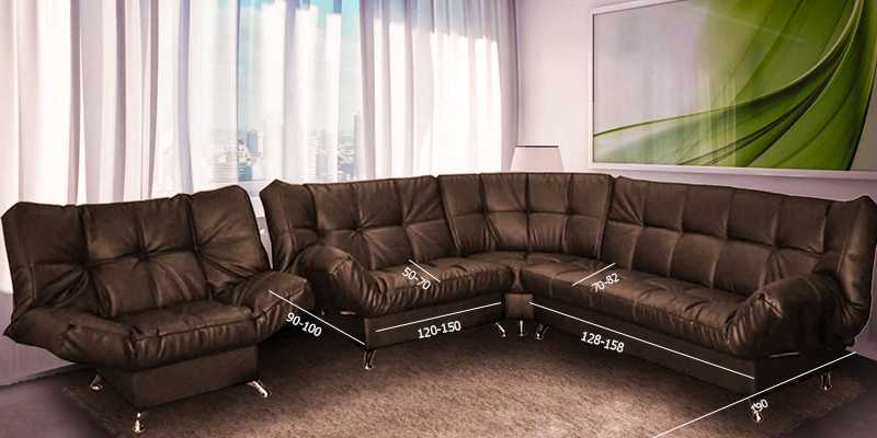 Какие бывают размеры у углового дивана, механизмы трансформации 21 - ДиванеТТо