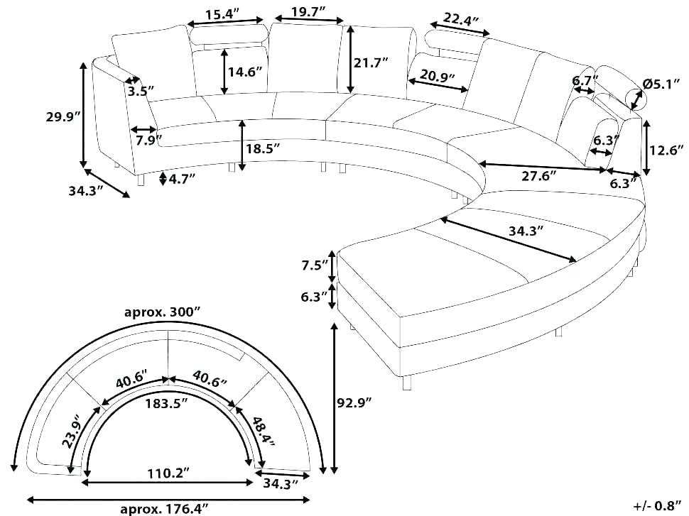 Какие бывают размеры у углового дивана, механизмы трансформации 33 - ДиванеТТо