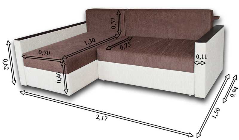 Какие бывают размеры у углового дивана, механизмы трансформации 41 - ДиванеТТо