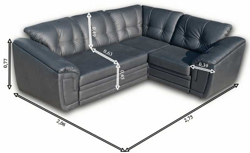 Какие бывают размеры у углового дивана, механизмы трансформации 43 - ДиванеТТо