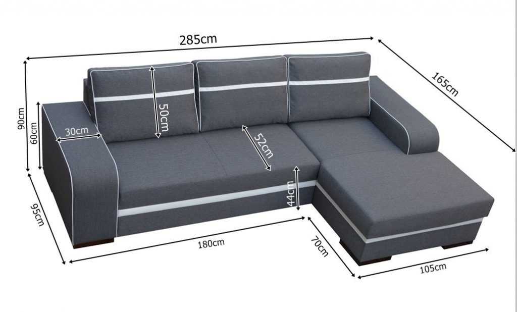 Какие бывают размеры у углового дивана, механизмы трансформации 45 - ДиванеТТо