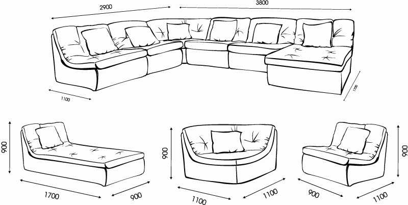 Какие бывают размеры у углового дивана, механизмы трансформации 47 - ДиванеТТо
