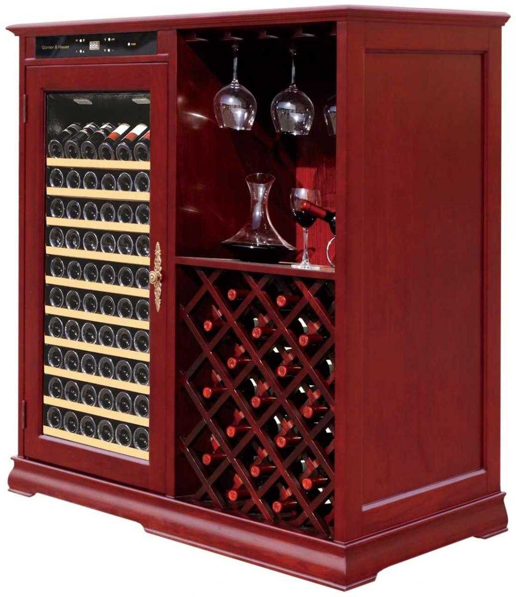 Деревянный винный шкаф
