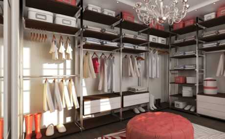 Какими бывают гардеробные комнаты, фото примеров 90 - ДиванеТТо