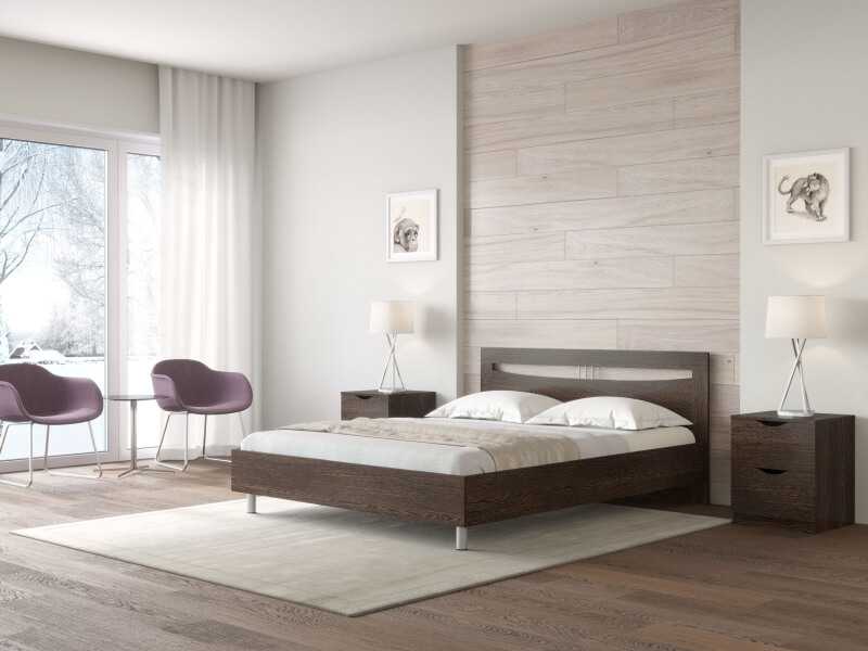 Кровати из ЛДСП относятся к категории доступной мебели
