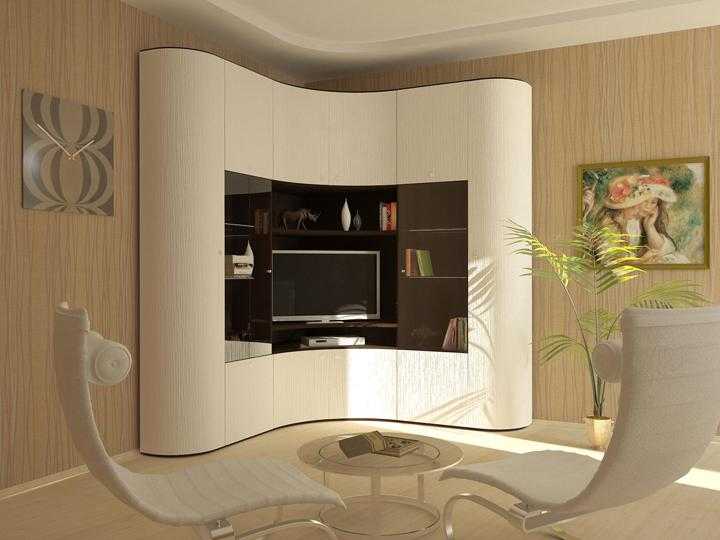 Дизайнерский шкаф с местом под телевизор