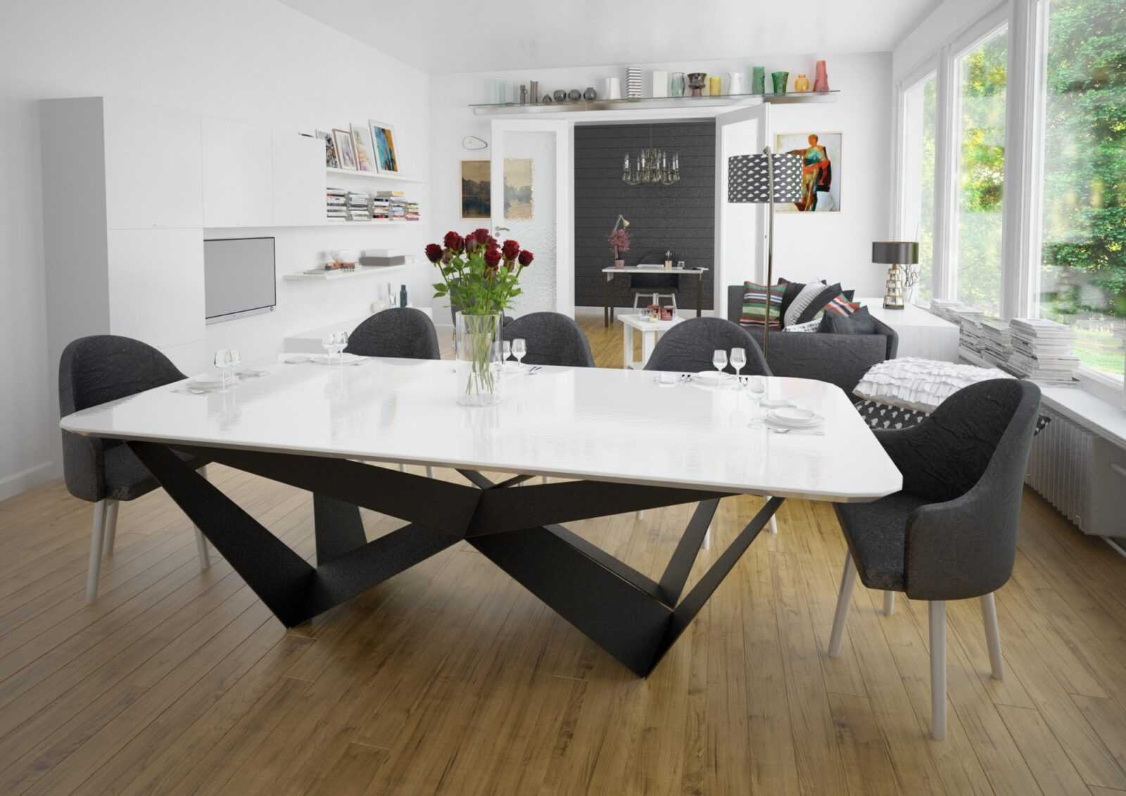Какой стол лучше выбрать на кухню в зависимости от формы, материала 61 - ДиванеТТо
