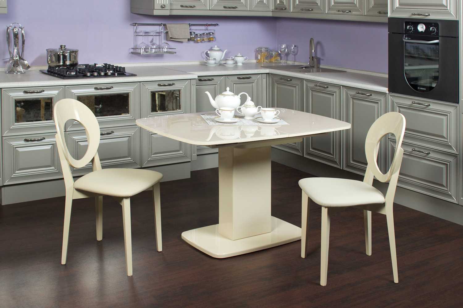 Какой стол лучше выбрать на кухню в зависимости от формы, материала 79 - ДиванеТТо