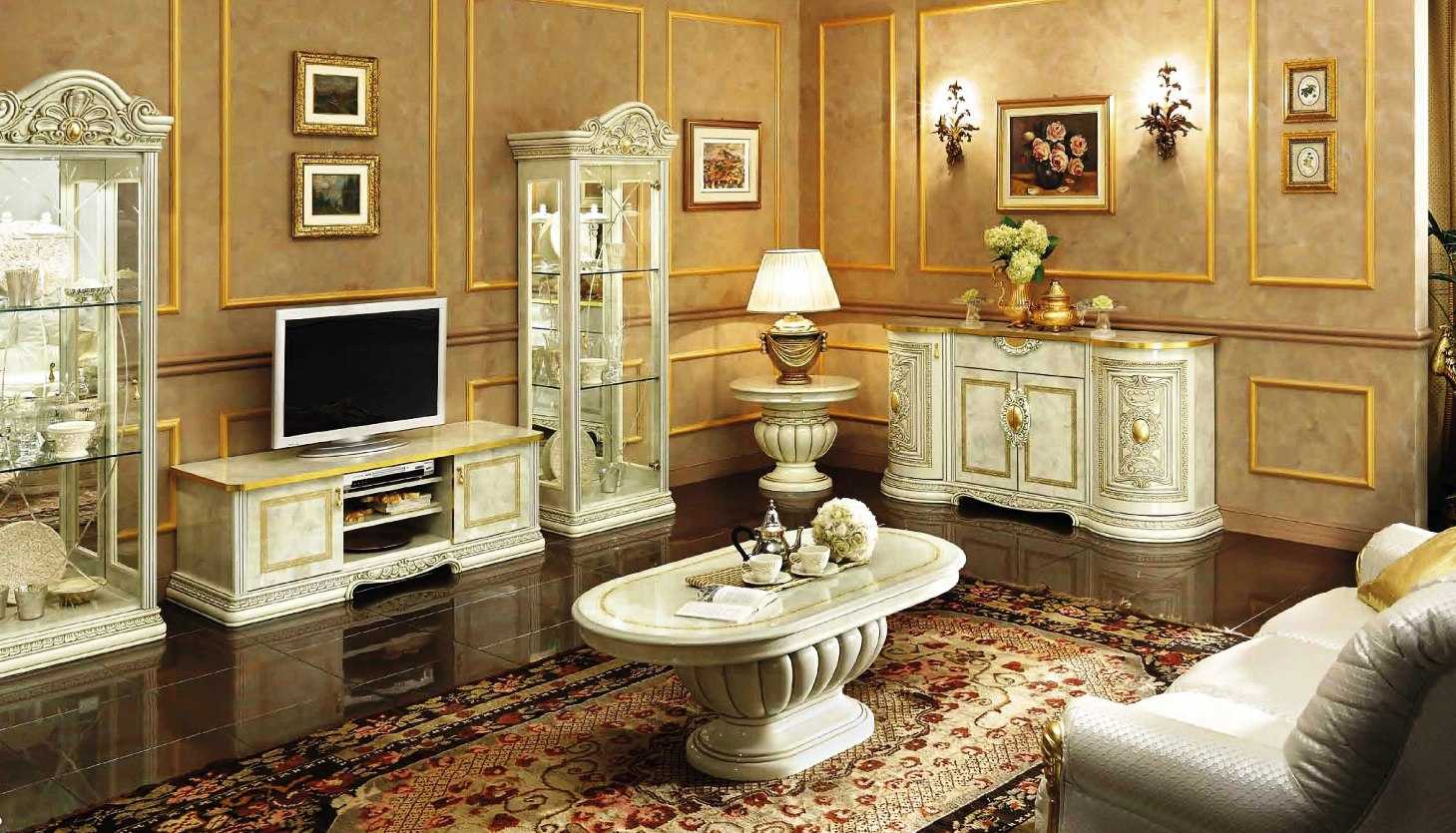 Выбираем мебель для гостиной в классическом стиле