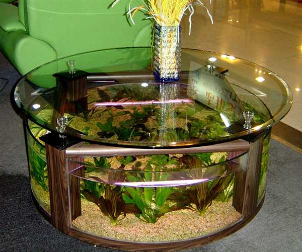 Нюансы размещения стола-аквариума, изготовление своими руками 9 - ДиванеТТо