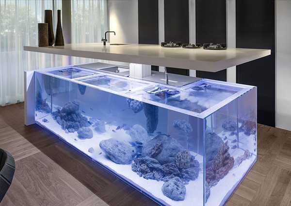 Нюансы размещения стола-аквариума, изготовление своими руками 13 - ДиванеТТо
