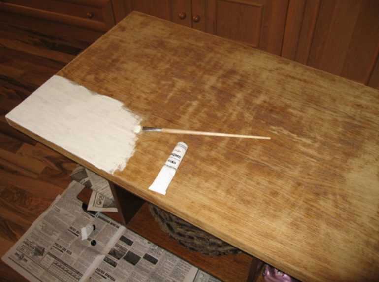 Обновление старого стола с помощью техники декупаж, интересные идеи 61 - ДиванеТТо