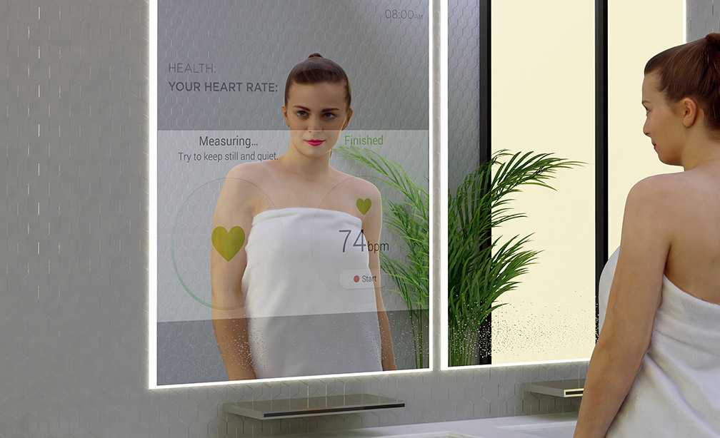 Ванная комната будет содержать умные зеркала