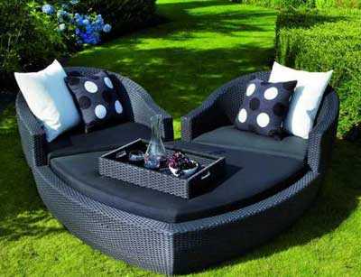 Дизайнерский плетеный диван
