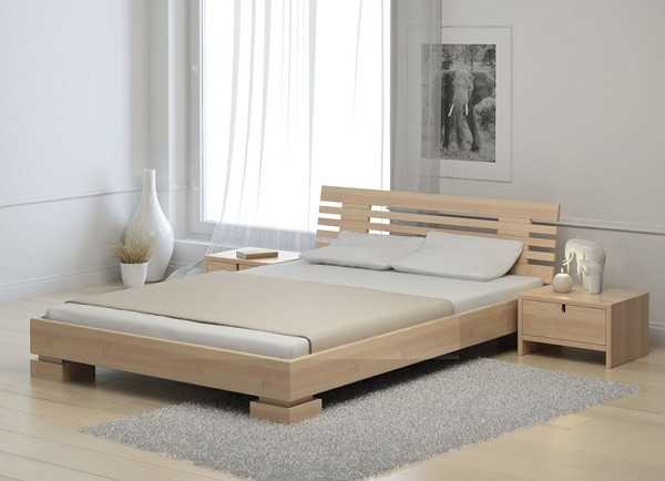 Кровать в стиле минимализ