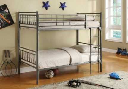 Особенности двухъярусной металлической кровати, ее выбор и размещение 83 - ДиванеТТо