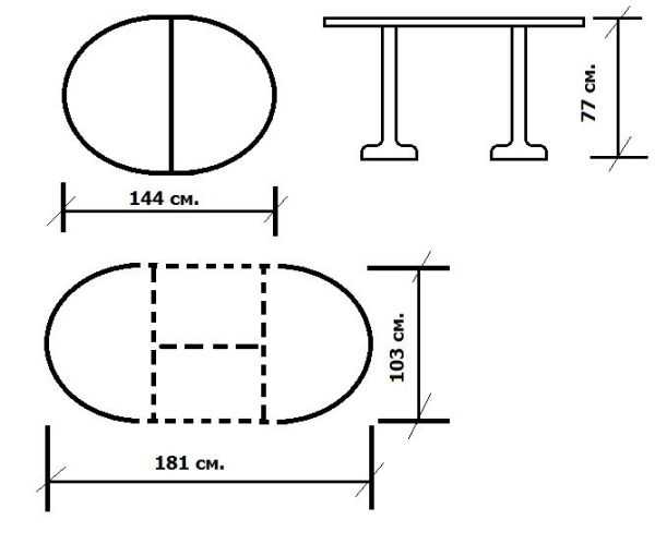 Особенности конструкции раздвижного стола, изготовление своими руками 39 - ДиванеТТо