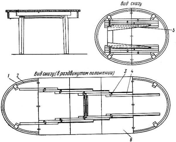 Особенности конструкции раздвижного стола, изготовление своими руками 41 - ДиванеТТо