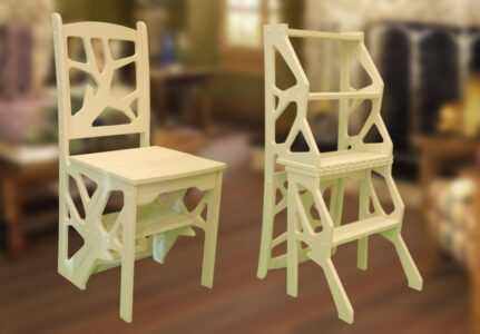 Особенности конструкции стула-стремянки, изготовление своими руками 283 - ДиванеТТо