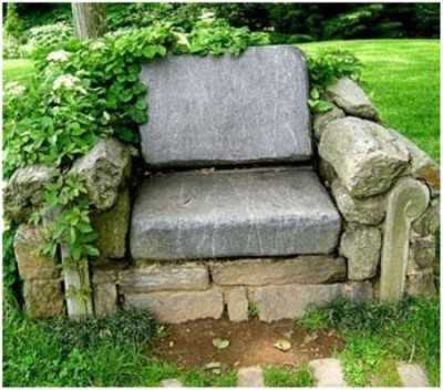 Кресло на основе камня