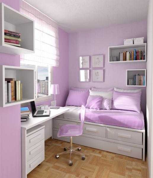 Светлая фиолетовая мебель