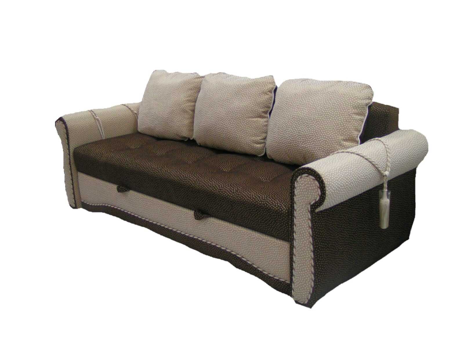 Четырехместный диван с практичным спальным ложе для подростка