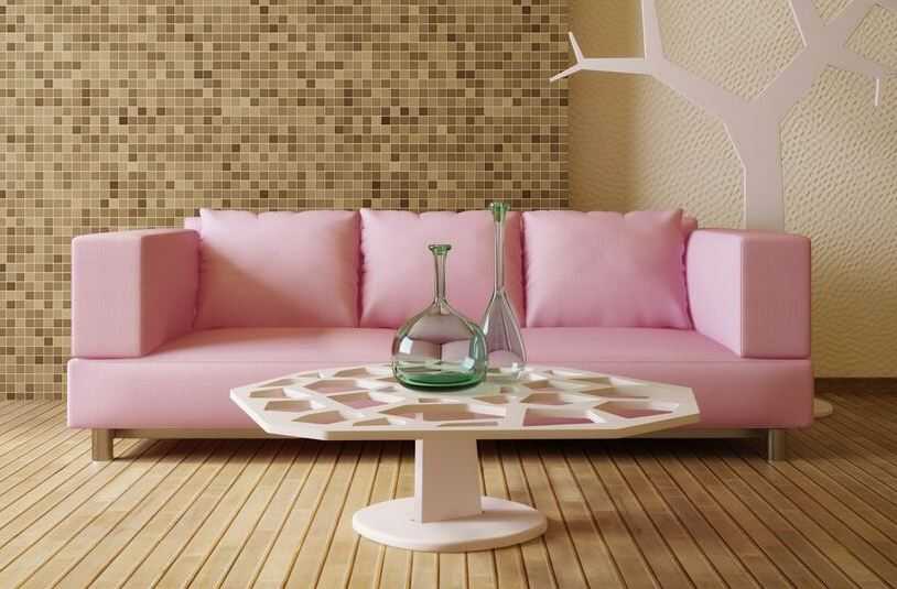 Особенности размещения розового дивана, сочетание с разными стилями 11 - ДиванеТТо