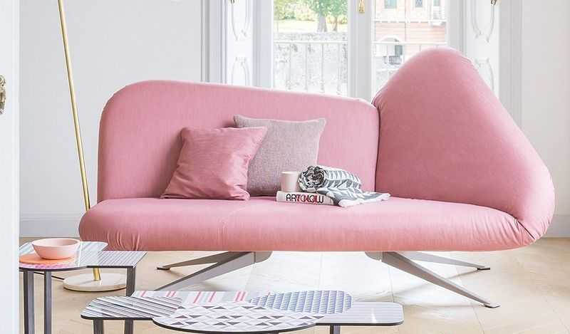 Особенности размещения розового дивана, сочетание с разными стилями 35 - ДиванеТТо