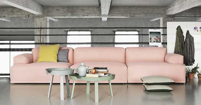 Особенности размещения розового дивана, сочетание с разными стилями 41 - ДиванеТТо