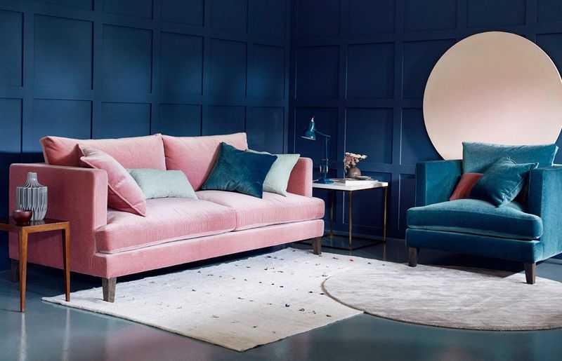 Особенности размещения розового дивана, сочетание с разными стилями 53 - ДиванеТТо