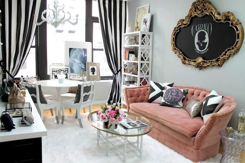 Особенности размещения розового дивана, сочетание с разными стилями 57 - ДиванеТТо
