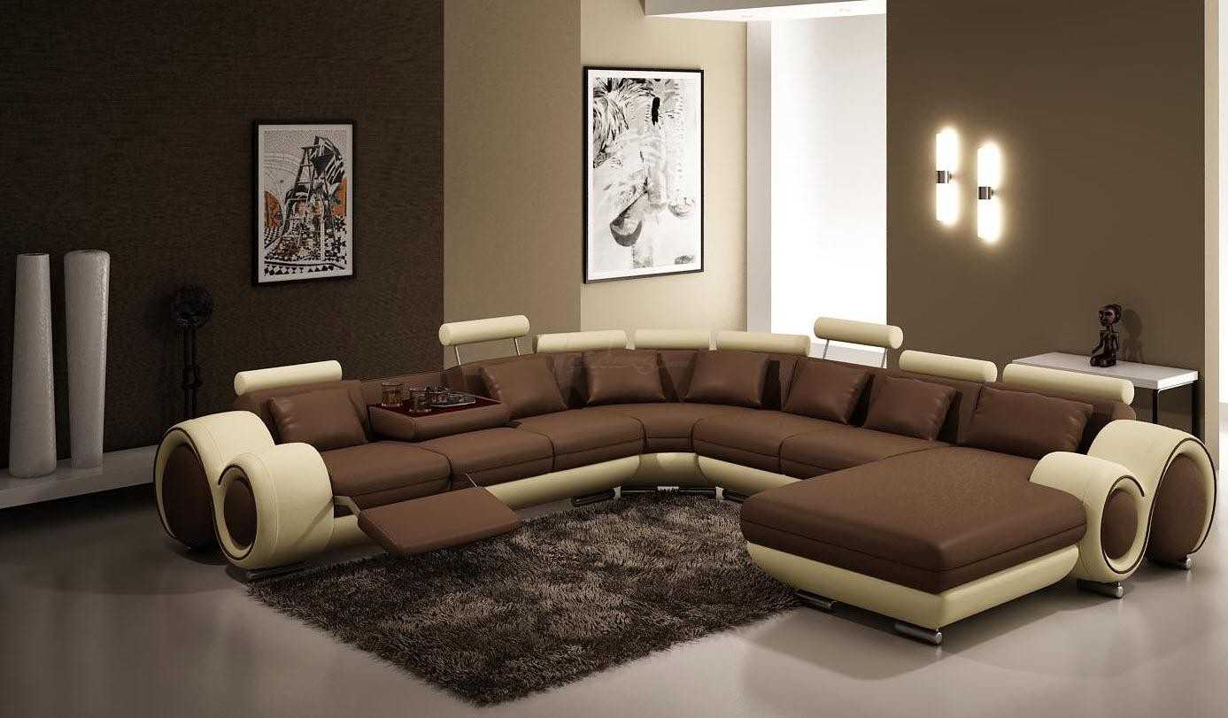 Многофункциональный П-образный диван