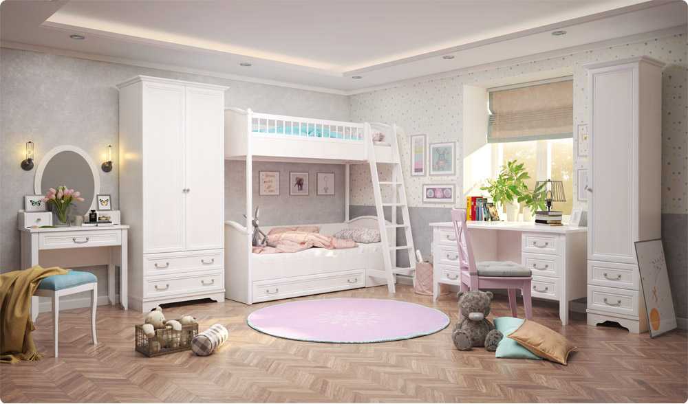 Новая детская комната в классическом стиле