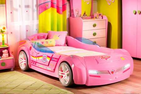 Почему так популярны кровати машины для девочек, их основные характеристики 149 - ДиванеТТо